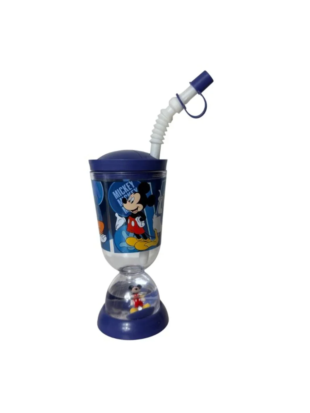 Disney Mickey Mouse Buddy Sip 15oz Tumbler Floating Base Pluto Straw BPA Cup